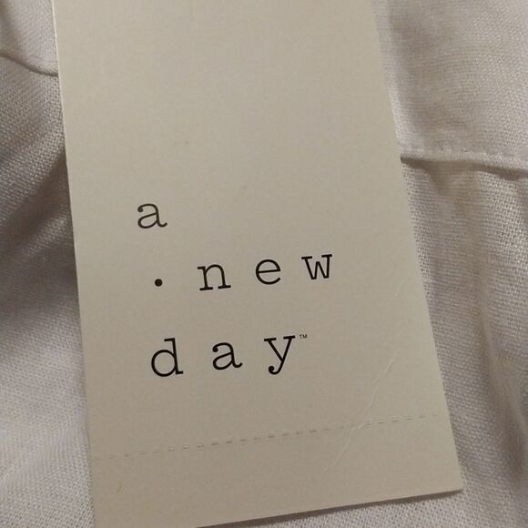 NWT A New Day Women white Tie Front Tank Top Size XXL - Picture 9 of 13